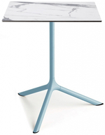 Стол ламинированный обеденный Scab Design Tripe Maxi, голубой, белый мрамор Каррара