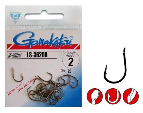 Крючок Gamakatsu Hook LS-3620B 12p n/l №04