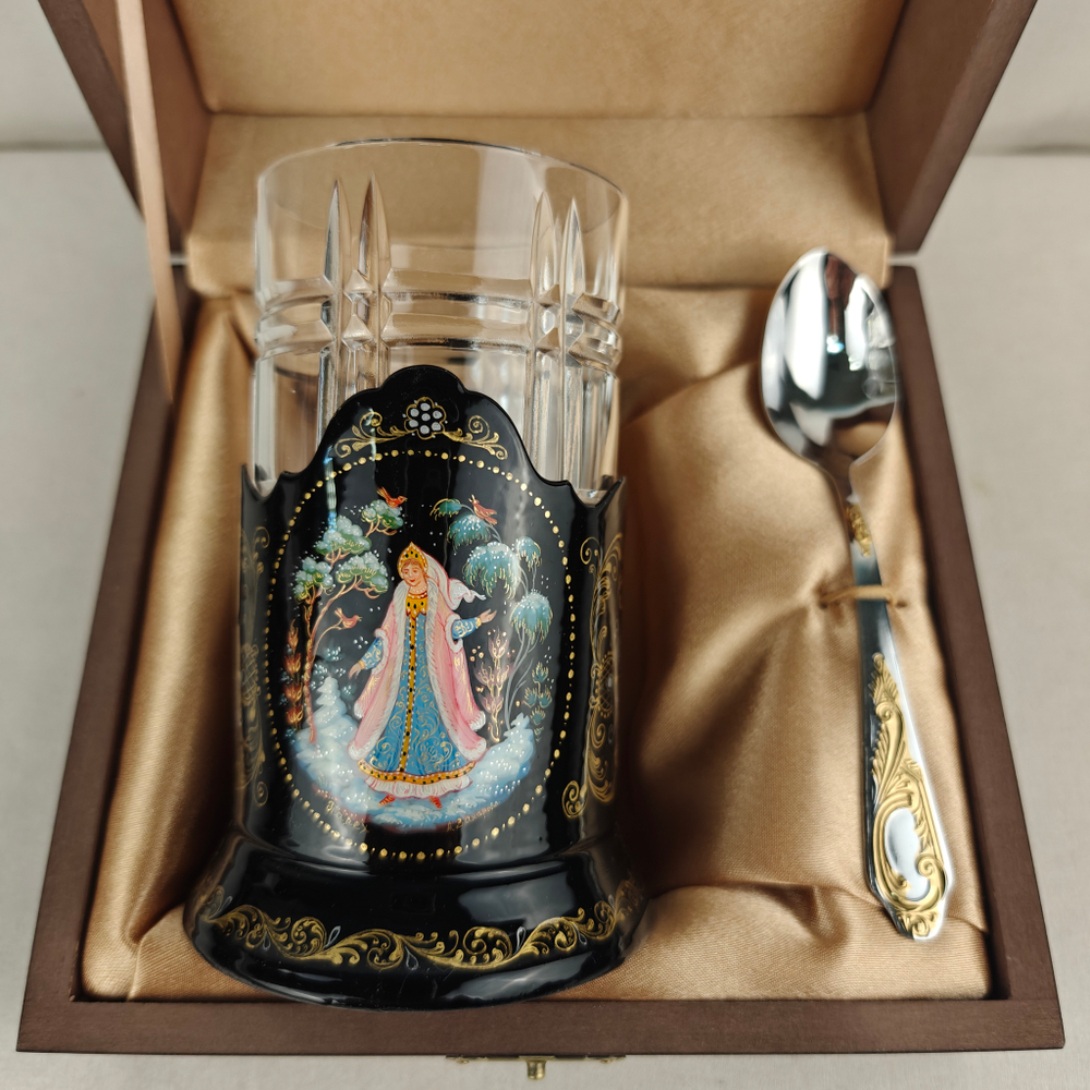 Чайный набор "Снегурочка" (Ручная роспись Палех)