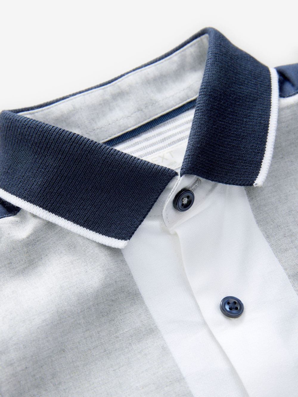 Рубашка с коротким рукавом для мальчика Next E32-330, Белый, Темно-синий