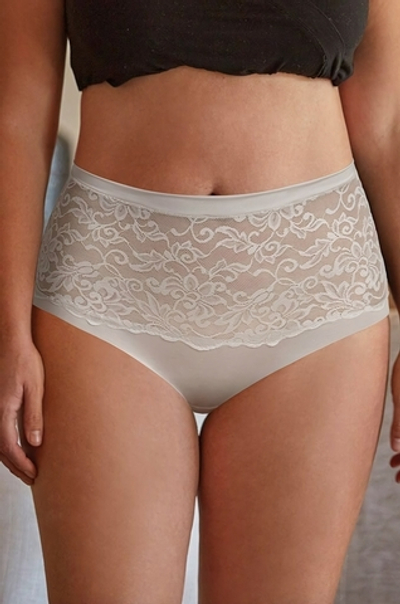 Высокие трусики-слипы Angie (Размер: L) (Цвет: телесный)