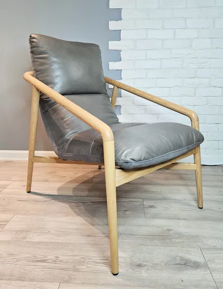 Кресло MC020, серая кожа