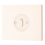 Выключатель 1-кл. проходной (скрытый монтаж), пластик, цвет Песочное золото матовый B3-221-24M