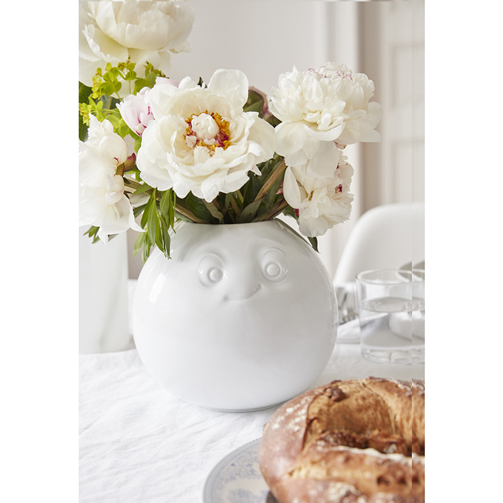 Ваза tassen amused, 16 см, белая