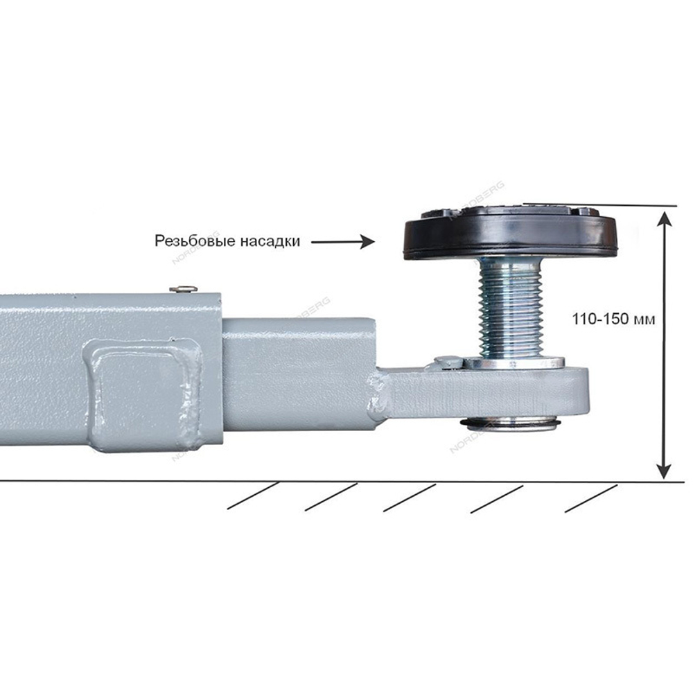 NORDBERG (N4121H-4T_220V) Подъемник двухстоечный 220В, г/п 4т, с верхней синхронизацией