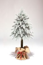 Заснеженная елка на ножке «Иветта» (Литая хвоя) от 1.1 м до 2,4 м