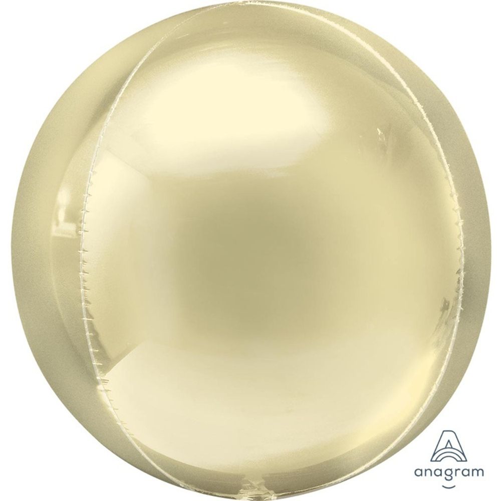Шар 3D Сфера Пастель жёлтая 41 см