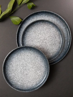 Тарелка с бортами, 25 см, Синий песок