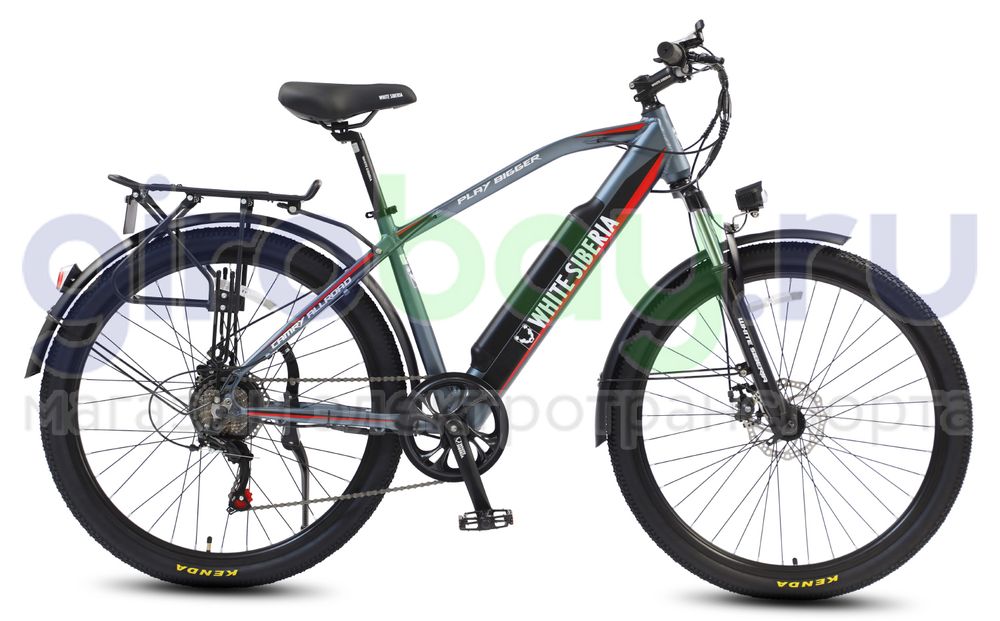 Электровелосипед WHITE SIBERIA CAMRY ALLROAD 500W 36V/11A Snegir (Синий) фото 5 фото №6