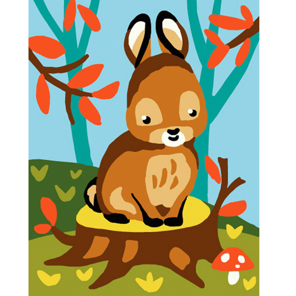 "Зайчонок"-3324 канва с рисунком