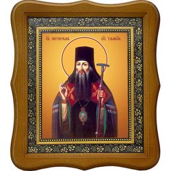 Питирим Тамбовский, епископ, святитель. Икона на холсте.