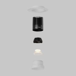 Светильник встраиваемый светодиодный Maytoni Dip DL121-15W-2.7K-TRS-W