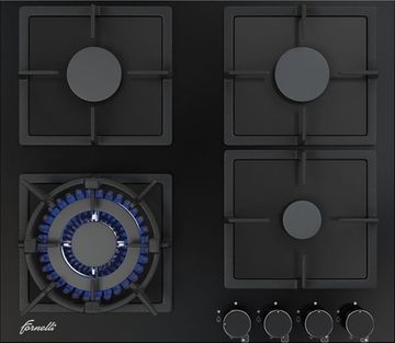 Газовая варочная панель Fornelli PGA 60 Quadro BL