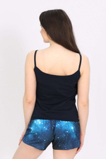 [m]Пижама женская "РИТМ" майка+шорты модель КЖ 0165 кулирка+микрофибра