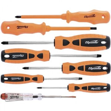 Набор отверток SPARTA, PH,SL - 5шт., д/эл. - 2шт., проб.эл.на 220В - 1шт.// 135435