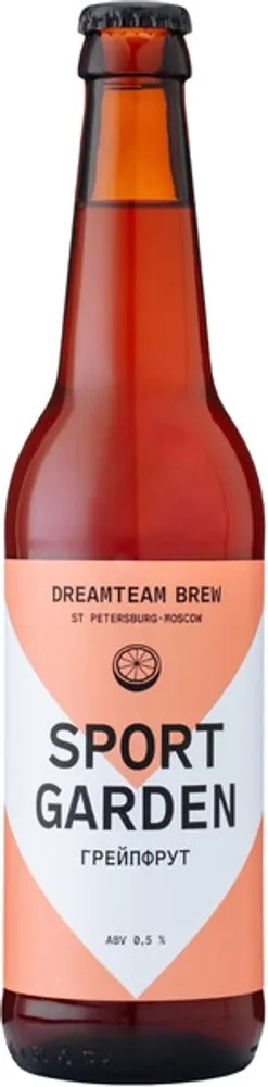Пиво Дримтим Брю Спорт Гарден Грейпфрут Безалкогольное / Dreamteam Brew Sport Garden Grapefruit Alkoholfrei 0.33 - стекло