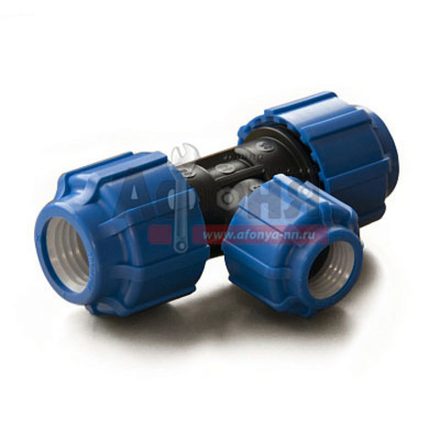 Тройник ПЭ переходной 50х25х50 (обж.) ТПК-АКВА