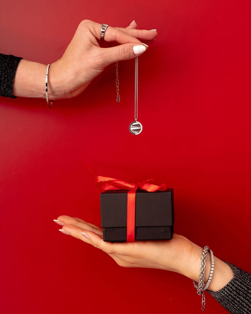 Колье Coeur de Lion Black-Silver 2058/10-1317