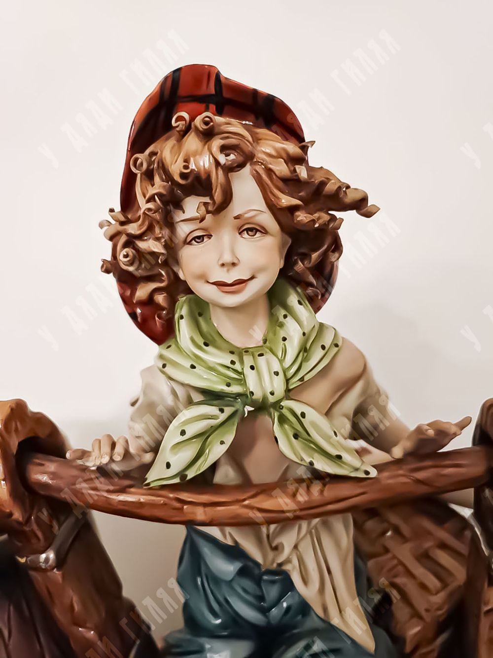 [Galli Tiziano Capodimonte] Урожай / Vendemmia. Фарфор, глазурь, роспись. Италия. 1950-е