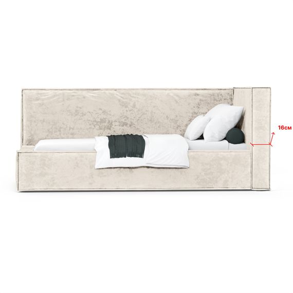 Кровать Bever ПРАВАЯ 90 с ортопедическим основанием без ПМ Nebby 205