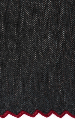 Элитный плед-покрывало Imperio 293 темно-серый от Luxberry фрагмент