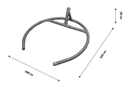 Кресло подвесное Сфера арт.CN700-МТКОР (стойка+осн.КОРИЧ.,корзн.корич.,подуш.корич. 3уп.(М))