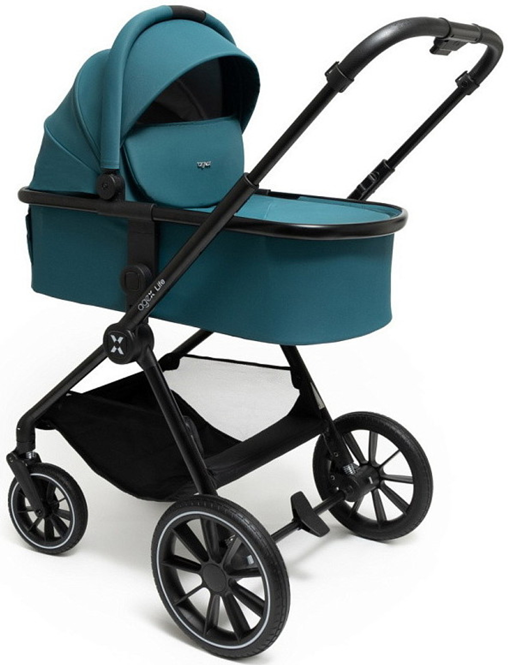 Коляска Agex Life 3 в 1 с автокреслом i-Safe S Grey ALG528 Green (Зеленый)