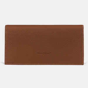 Кошелек длинный Eclair из кожи теленка, цвета карамель