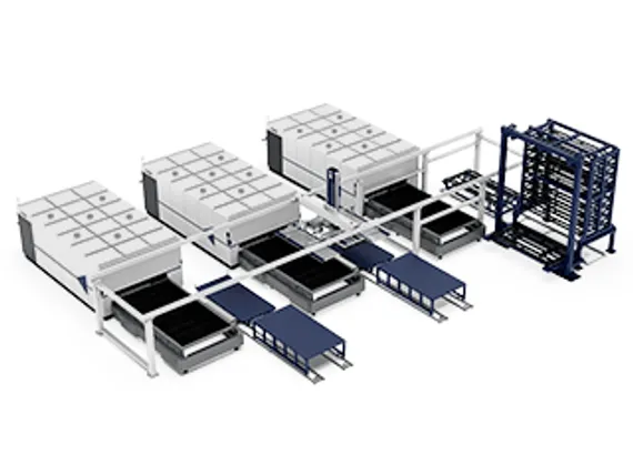 Автоматизированная система загрузки и разгрузки HSG Laser серии ALG