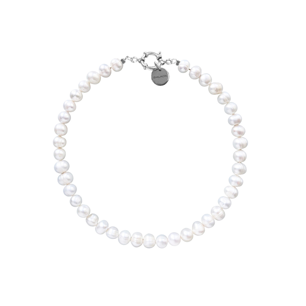 Колье из жемчуга полубарокко 9-10 мм