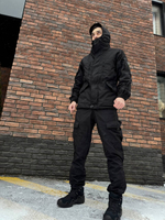 Костюм горка 6 флис осень-зима / черный