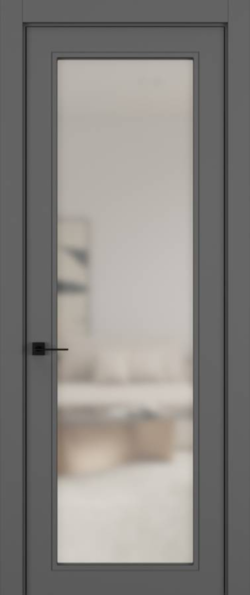 Дверь 01V GEOMETRY Матовый Темно-серый