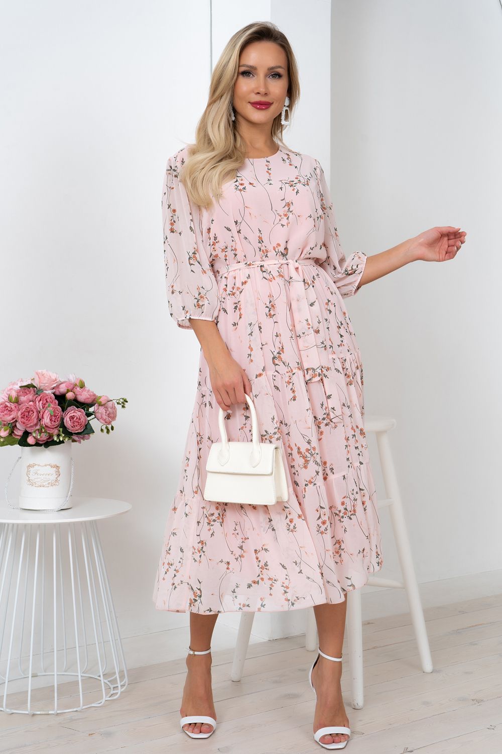 Платье Хелен (розовый) Р11-1075/7 Nikol