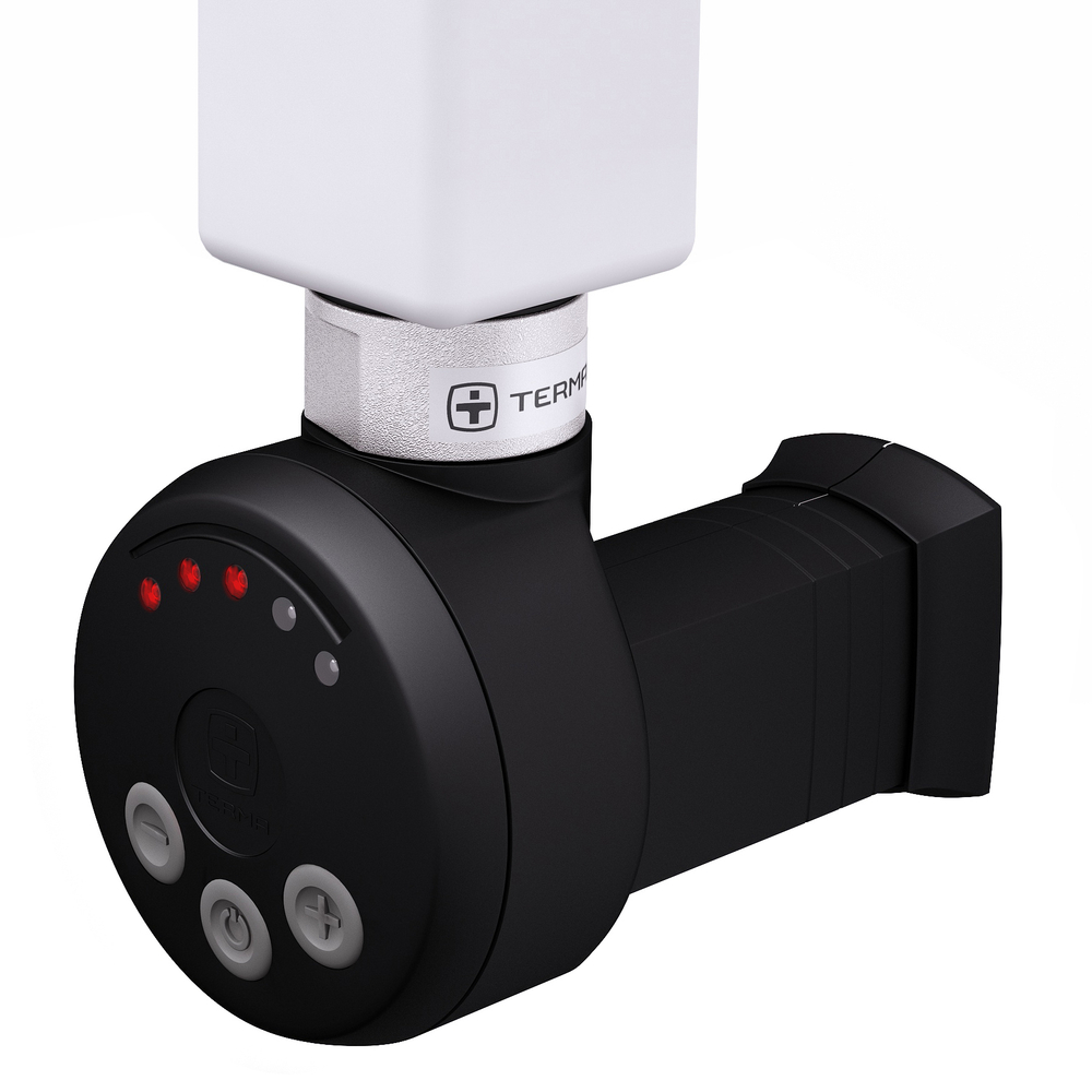 Электрический ТЭН Мег 1.0 600W RAL9005, черный, маскирующий элемент, шт