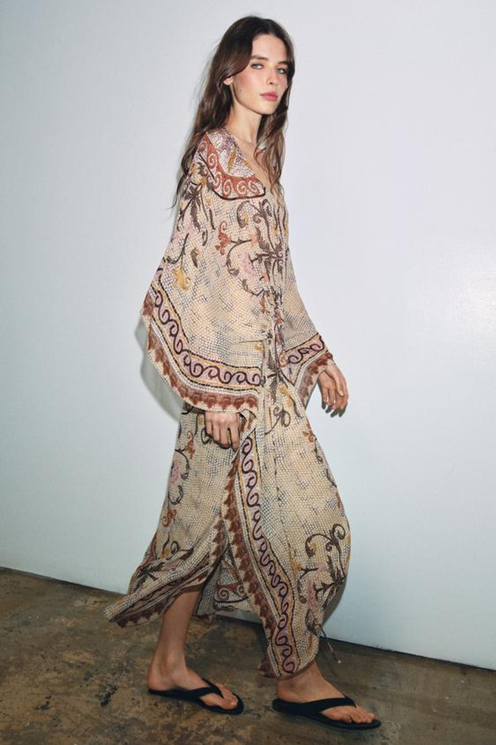 ZARA ПЛАТЬЕ-ТУНИКА С ПРИНТОМ — ZW COLLECTION, РАЗНОЦВЕТНЫЙ