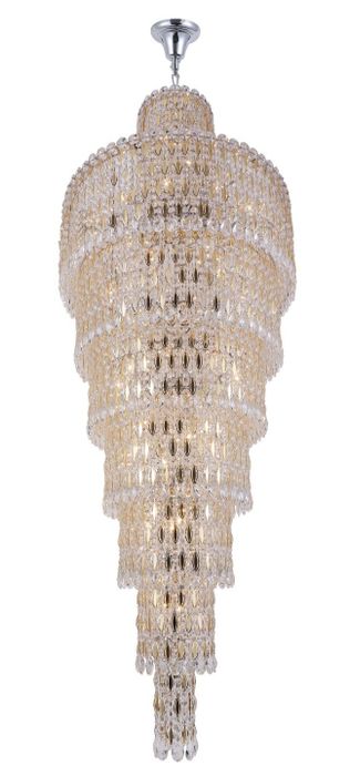 Люстра Crystal Lux LIRICA SP40 D700 CHROME/GOLD-TRANSPARENT