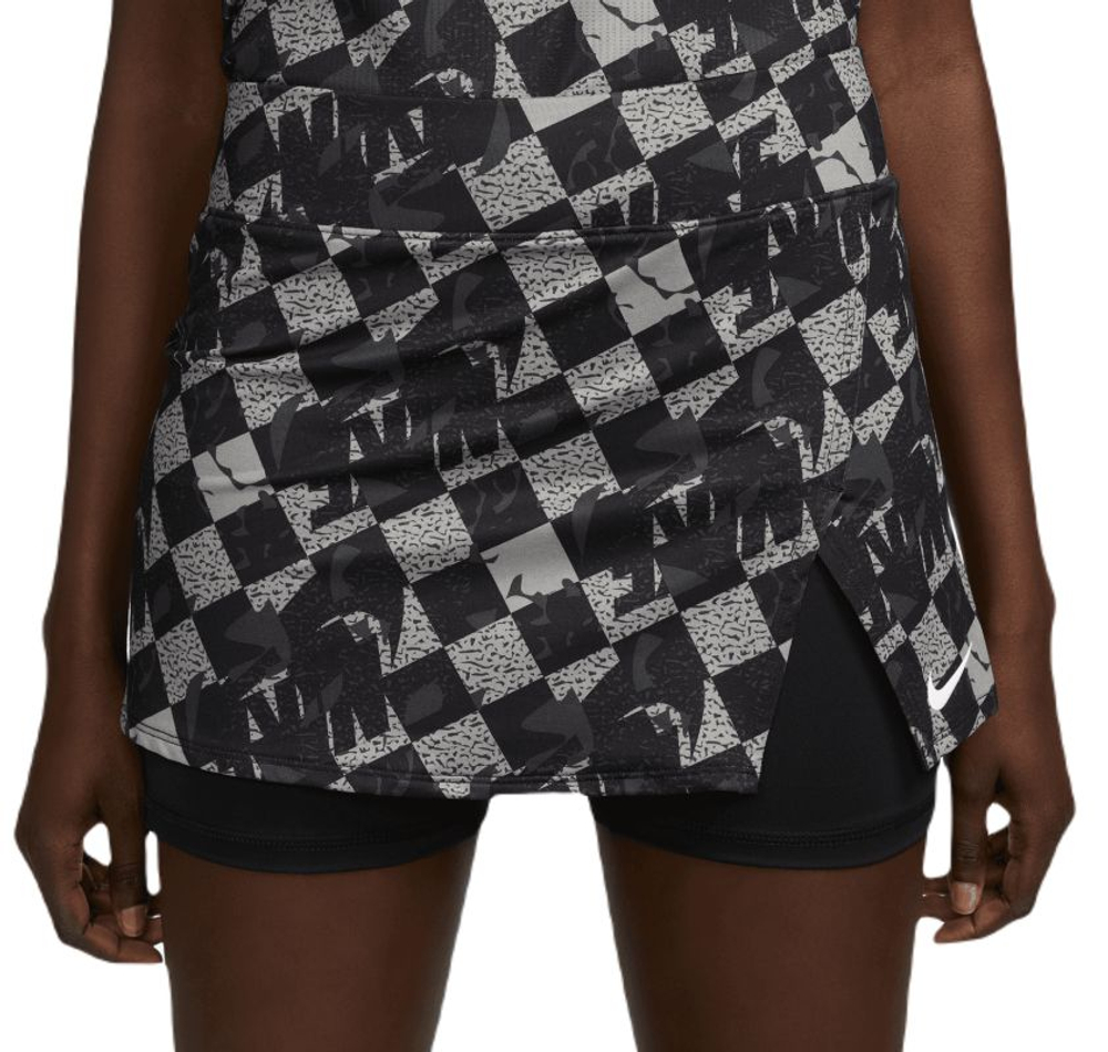 Теннисная юбка Nike Court Dri-Fit Printed Victory - black/white