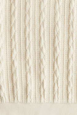 H&M Вязаная толстовка с капюшоном, кремовый