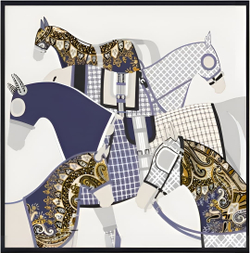 Платок двойной печати 88x88 см AV-HA33801