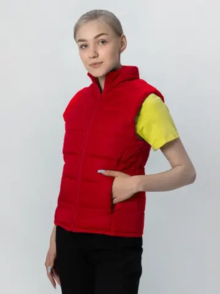 Жилет Рабочий Утепленный NVDesign, с Воротником Стойкой "Калина", цв. красный