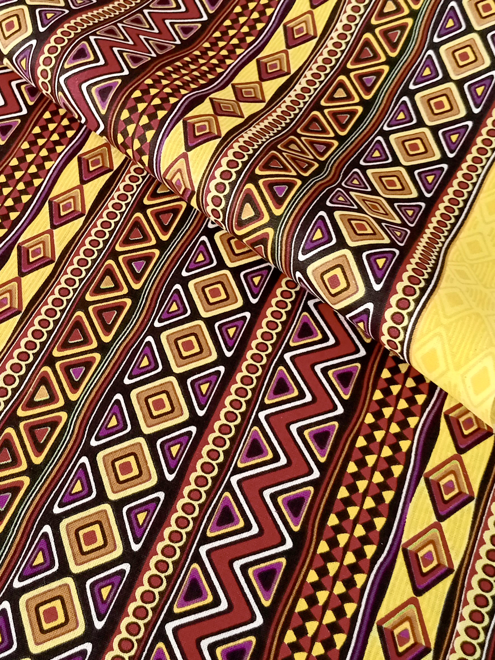 Ткань бязь плательная, рис. " Африканский орнамент", ширина 150 см, арт. 1031