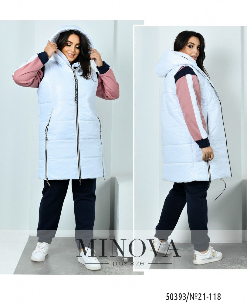 Костюм 21-118-фреза-белый Minova