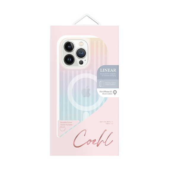 Чехол Uniq COEHL Linear MagSafe для iPhone 15 Pro Max (IP6.7P(2023)-LINMIRD) Iridescent
