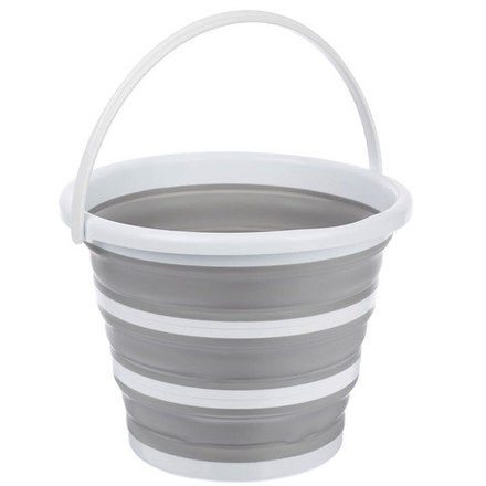 Ведро для уборки, складное, 10 л, полипропилен, термопластичная резина