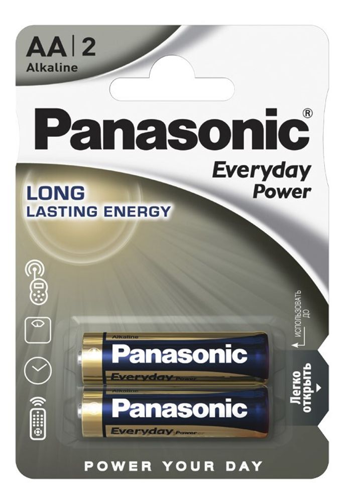 Батарейка PANASONIC LR 6 EVERYDAY power bl/2