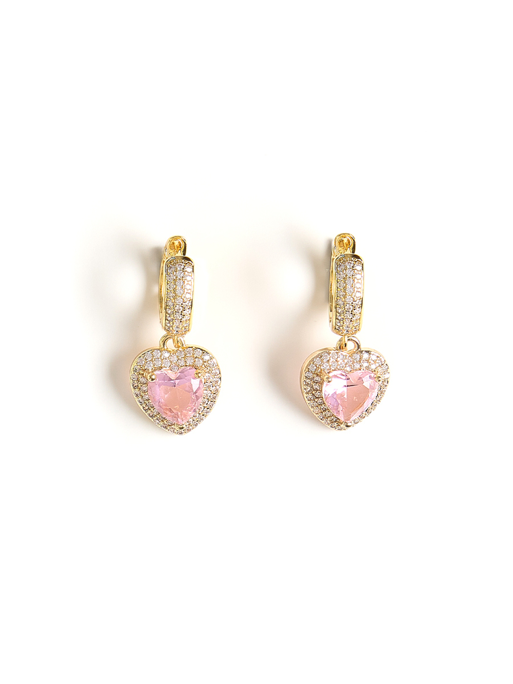 Серьги Heart Pink Dimonds