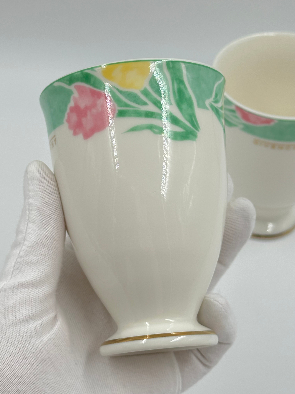 Стакан с зелёной каймой Givenchy by Yamaka