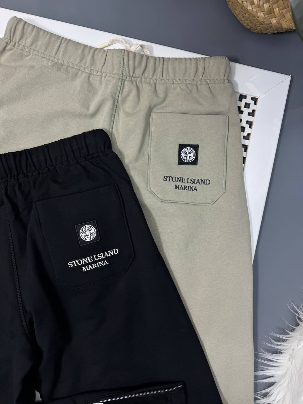 Спортивные штаны Dior&Stone Island