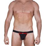 Мужские трусы тонги черные Sesmik Cover