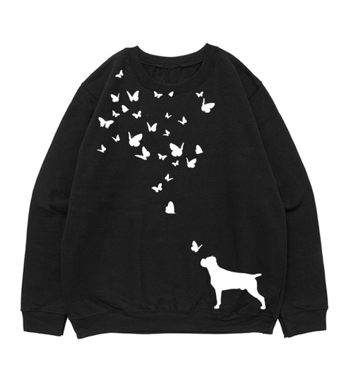 Свитшот "Кане Корсо и бабочки"